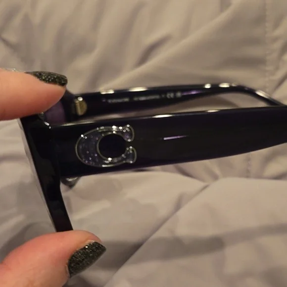 Coach Blue Transparent Sunglasses brand new in case - Picture 5 of 14